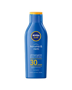 Nivea Sun Nivea Sun Koruma ve Nem Güneş Losyonu SPF 30 Nemlendirici Güneş Kremi, Yüksek Koruma 200 ml