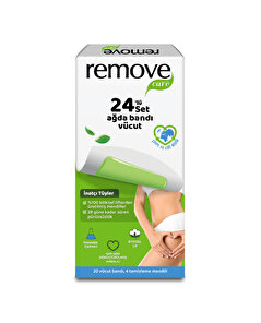Remove Remove Care Vücut Ağda Bandı İnatçı ve Sık Tüyler 24'lü