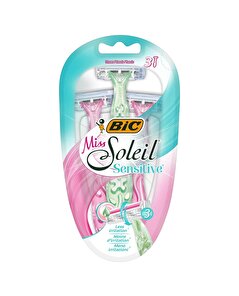 Bic Bic Miss Soleil Sensitive 3 Bıçaklı Kadın Tıraş Bıçağı 3'lü Paket