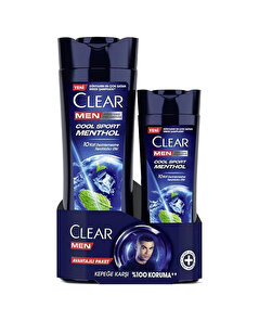 Clear Men Clear Men Şampuan Cool Sport Menthol 350 ml+180 ml