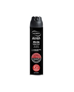 Hobby Hobby Style & Protect Carbon Force Ultra Güçlü Tutuş Saç Spreyi 250ml