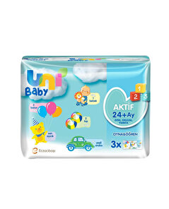 Uni Baby Uni Baby Wipes Islak Havlu Oyna&Öğren 3x52'li