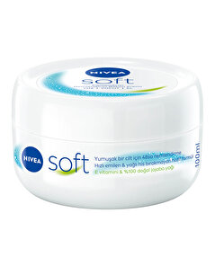 Nivea Nivea Soft Nemlendirici Vücut Bakım Kremi 100 ml, Yağlı His Bırakmaz