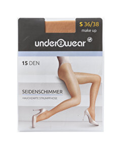 Underwear Underwear Külotlu İnce Çorap 15 den, Ten Rengi, Parlak 36/38 Beden