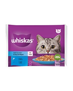 Whiskas Whiskas Yaş Kedi Maması Poşet Balık Favorileri 4x85 gr