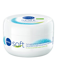Nivea Nivea Soft Nemlendirici Vücut Bakım Kremi 300 ml, Yağlı His Bırakmaz