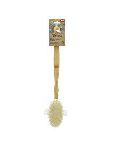 For Your Beauty For Your Beauty Ahşap Uzun Saplı Masaj Fırçası Oval Başlı
