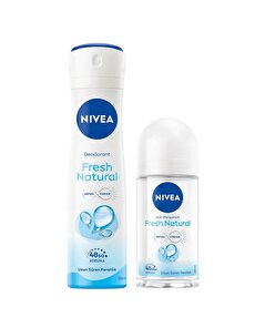Nivea Nivea Fresh Natural Deodorant Kadın 150 ml Fresh Natural Roll On 25 ml 175 ml