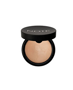 Note Note Baked Powder Işıltılı Bitişli Highlighter Toz Yüz Pudrası 06 Gold Bronze