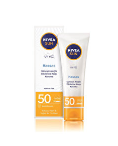 Nivea Sun Nivea Sun Hassas Yatıştıran Nemlendirici Güneş Yüz Kremi SPF 50 Çok Yüksek Güneş Koruma 50 ml