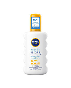 Nivea Sun Nivea Sun Ultra Hassas Anında Koruma Güneş Spreyi SPF 50+ Çok Yüksek Güneş Koruyucu, Suya Dayanıklı, Hassas Ciltler 200 ml