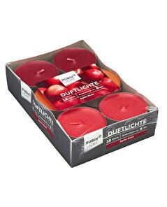 Rubin Licht Rubin Licht Tealight Kokulu Mum Elma Tarçın 12'li