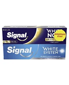 Signal Signal Diş Macunu White Now Gold+ White System Original 2x75 ml