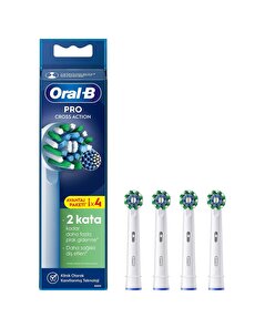 Oral-B Oral-B Pro Cross Action X-Filament Şarjlı Diş Fırçası Yedek Başlığı 4 Adet