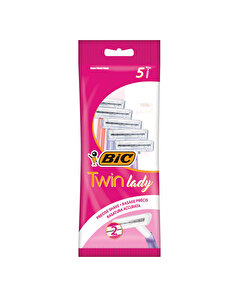Bic Bic Twin Lady 2 Bıçaklı Kadın Tıraş Bıçağı 5'li Poşet