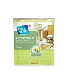 Flink & Sauber Flink & Sauber Sünger Bezler Renkli 18x19 cm 5'li