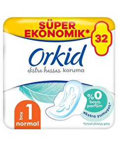 Orkid Orkid Hijyenik Ped Extra Hassas Koruma Dörtlü Normal 32'li