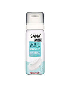 Isana Men Isana Men Seyahat Boyu Tıraş Köpüğü Hassas Ciltler İçin 50 ml