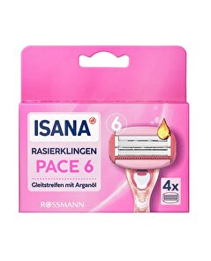 Isana Isana Yedek Tıraş Bıçağı 6 Bıçaklı Kadınlar İçin 4'lü