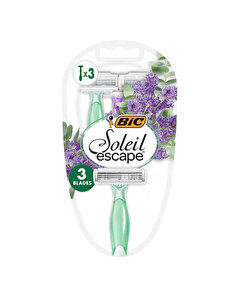 Bic Bic Miss Soleil Escape Lavanta ve Okaliptüs 3 Bıçaklı Tıraş Bıçağı 3'lü Paket