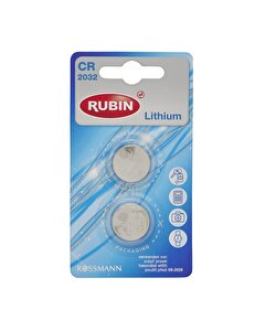 Rubin Düğme Lithium Pil CR2032 2'li