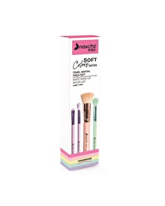 Nascita Soft Colors Serisi 4'lü Temel Makyaj Fırçası Seti 77
