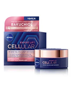 Nivea Cellular Expert Lift Doğal Retinol Alternatifi Saf Bakuchiol ve Hyaluronik Asit içeren Gece Kremi 50ml