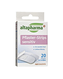 Altapharma Hassas Ciltler İçin Şerit Yara Bandı 2 Farklı Boyutta 20 Adet