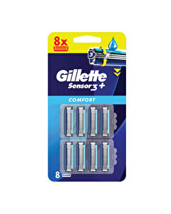 Gillette Sensor 3 Plus Comfort Tıraş Bıçağı Yedek Başlık 8'li