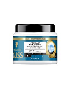 Gliss Aqua Revive Nemlendirici Saç Bakım Maskesi Hyaluron ve Deniz Yosunu Özü 300 ml