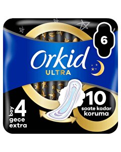 Orkid Hijyenik Ped Ultra Extra Gece 6'lı