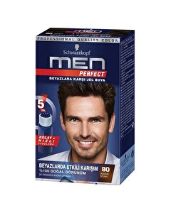 Men Perfect Saç Boyası Kahve Siyah 80 50 ml