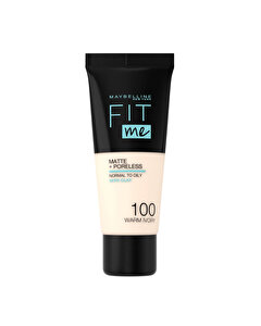 Maybelline New York Fit Me Fondöten No: 100 Warm Ivory 30 ml