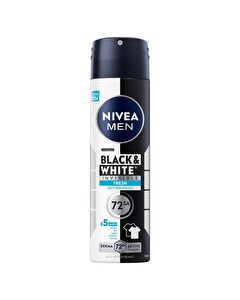 Nivea Men Erkek Sprey Deodorant Black&White Invisible Fresh 150 ml