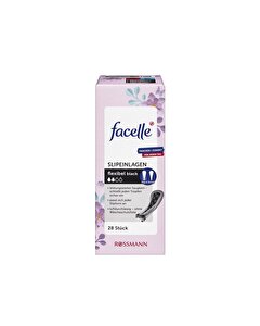 Facelle Günlük Ped String Slip Siyah 28'li