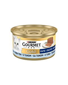 Purina Kedi Maması Kıyılmış Tonlu Konserve Gourmet Gold 85 gr