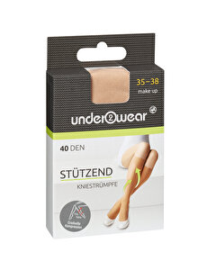 Underwear Diz Altı Çorap 40 den, Ten Rengi 35/38 Numara