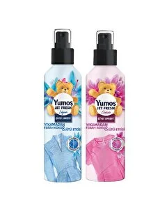 Yumoş Jet Fresh Giysi Spreyi Lilyum ve Orkide 200 ml + 200 ml, 2'li Set