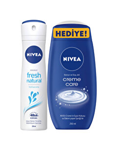 Nivea Deo Spray Fresh Natural Kadın 150 ml+Creme Care 250 ml