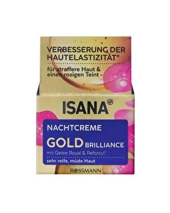 Isana Gold Brilliance Gece Kremi Yoğun Bakım Etkili 50 ml