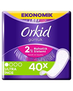 Orkid Günlük Ped İnce Bahar Çiçekleri 40'lı