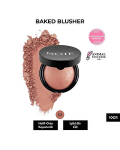 Note Baked Allık Işıltılı Highlighter 03 Oriental Pink