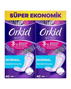 Orkid Günlük Ped Normal Paket Süper Ekonomik 80'li
