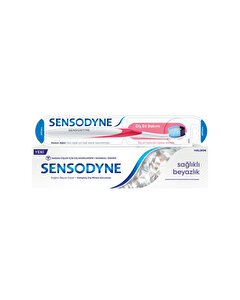 Sensodyne Diş Macunu 50 ml Sağlıklı Beyazlık + Diş Fırçası Yumuşak