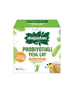 Doğadan Probiyotikli Yeşil Çay Açai-Ananaslı 14'lü