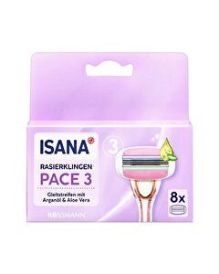 Isana Tıraş Bıçağı 3 Bıçaklı Sistem Yedek 8'li