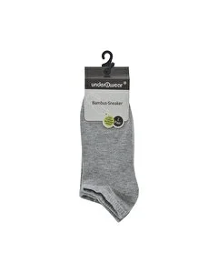 Underwear Çorap Bambu Spor Ayakkabı Gri Melanj 39-42 2'li