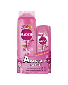 Elidor Superblend Şampuan 400 ml + Saç Kremi 200 ml Güçlü ve Parlak
