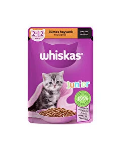 Whiskas Yavru Kedi Poşet Yaş Mama Kümes Hayvanlı 85 Gr