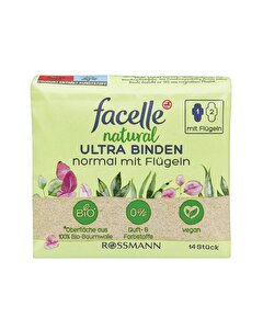 Facelle Natural Ultra Ped Kanatlı Normal 14'lü